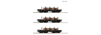 Roco 6600016 - H0 - 3-tlg. Set Schwerlastwagen, NS, Ep. III
